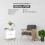 White Bedside Table for Bedroom - 53 x 50 x 40 cm 4