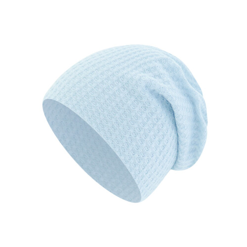 Baby Bonnet Cap Cotton Stretchy Headgear Protective-Light Blue