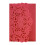 50Pcs Hollowed Lace Wedding Invitation Folding-Pearlescent red 1