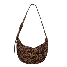 Crescents Bags Women Half Moon Clutches Purses-leopard print