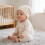 Baby Bonnet Cap Cotton Stretchy Headgear Protective-Light Blue 6