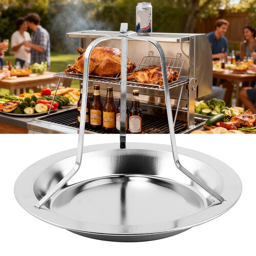 Stainlessed Steel Beer Can Roaster Stand For Uniform Roasting On 1