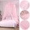 Φορητές κουρτίνες κρεβατιού, διακόσμηση κρεβατιού Princess για προστασία 360 μοιρών 3