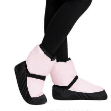 (PINK, 38-39) Warm Ballet Dance Shoes Women's Padded Short Exercise Boots Cotton Shoes