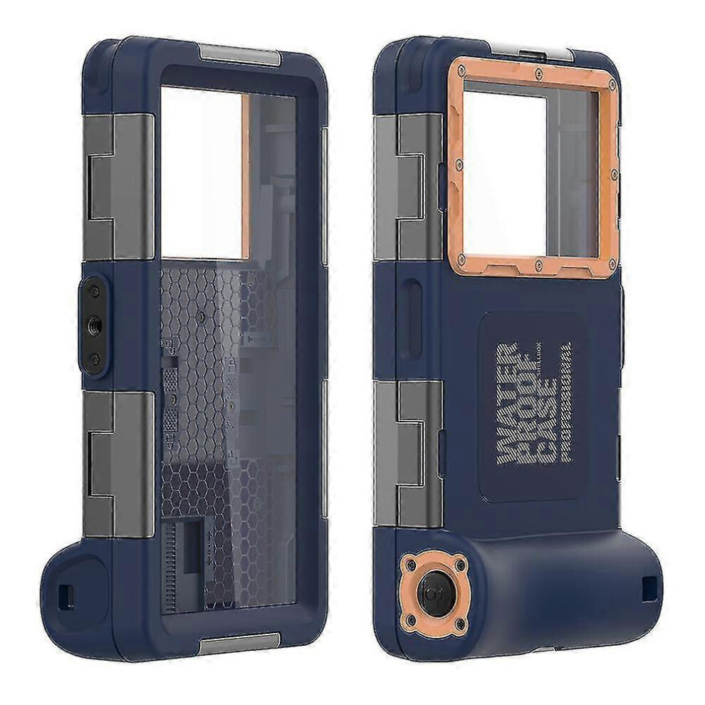 (Blue) Diving Mobile Phone Case 15M Underwater Waterproof Cell Phone Cover Compatible Swimming Snorkeling Blue 7624176587016