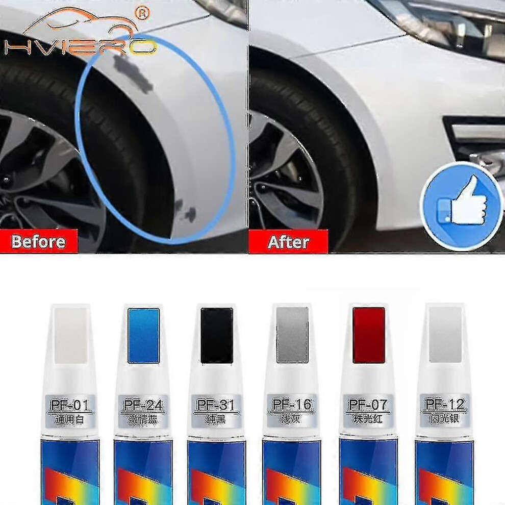 (grey) Car Mending Fill Paint Pen Coat Painting Scratch Clear Remover Tool Professional Applicator Waterproof Touch Up Car Paint