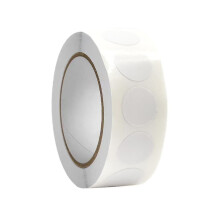 (White, 19mm) Red Dot Stickers 1000 Sheets Per Roll Suitable For Offices Warehouses Classrooms