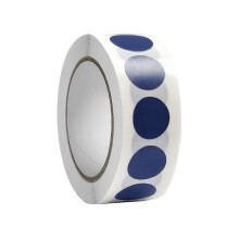 (Dark blue, 13mm) Red Dot Stickers 1000 Sheets Per Roll Suitable For Offices Warehouses Classrooms