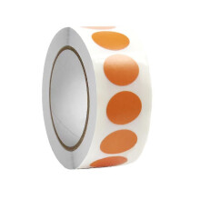 (Turmeric, 19mm) Red Dot Stickers 1000 Sheets Per Roll Suitable For Offices Warehouses Classrooms