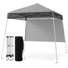 Verstellbarer 2x2m Pop-Up-Pavillon mit Seitenwand, wasserdicht