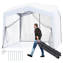 3x3 m Pop-Up Gazebo, Waterproof, Includes Bag & Stakes