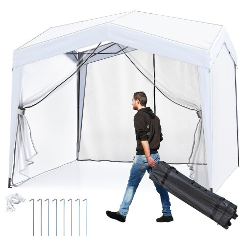 3x3 m Pop-Up Gazebo, Waterproof, Includes Bag & Stakes