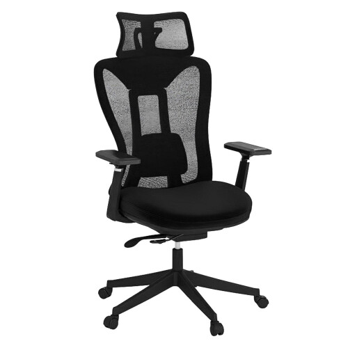 Ergonomic Office Chair with Adjustable Lumbar & Headrest