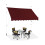 Retractable Awning 200cm, UV-Resistant, Adjustable Height 1