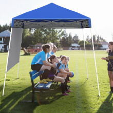 Pop-Up Canopy Tent 2x2m, Adjustable Height, Blue