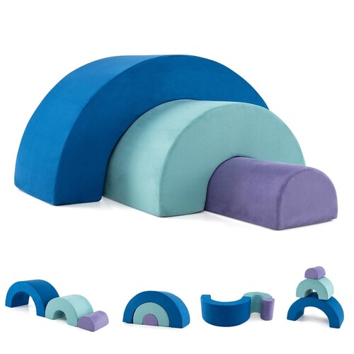 Conjunto de blocos de espuma para escalada - 3 peças, capas laváveis