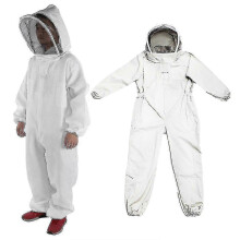 (L) Professional Beekeeper Suit Bee Keeping All Body Hooded Beekeeping Coat New