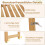 Bamboo Bathroom Shelf - 3-Tier Over-Toilet Storage Unit 4