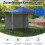 Pavillon pop-up 3 x 3 m avec paroi latérale, portable, bleu 5