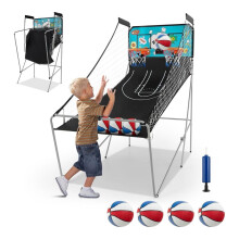 Gioco arcade di basket elettronico pieghevole con 8 modalità