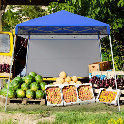 Pop-Up Canopy Tent 2x2m, Adjustable Height, Blue 1