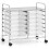 Mobile Storage Cart with 12 Stackable Drawers 1
