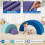 Conjunto de blocos de espuma para escalada - 3 peças, capas laváveis 5