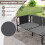 Canapé de jardin 2 places avec coussins, gris 4