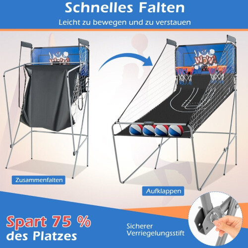 8-in-1 Foldable Electronic Basketball Arcade Game 2
