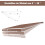 Retractable Patio Awning, Aluminum, 3.6m x 3m, Brown 5