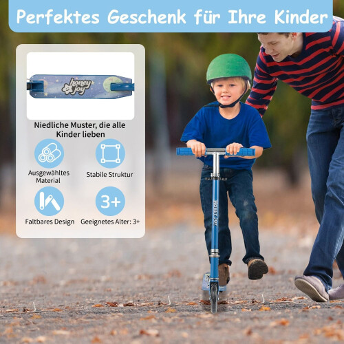 Foldable Kids Scooter with LED Wheels and Adjustable Handlebar 1