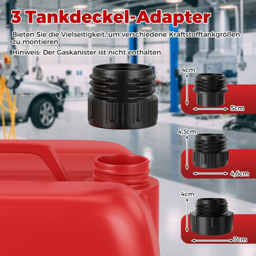 Electric Fuel Transfer Pump, Auto-Stop, 3 Adapters, 3.8 GPM 2