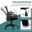 Ergonomisk kontorsstol med uppfällbara armar och svankstöd 4