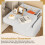 Nightstand with Charging Station, Drawer & Open Shelves, White 3