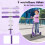 Foldable Kids Scooter with LED Wheels, Adjustable Handlebar 4