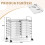 Mobile Storage Cart with 12 Stackable Drawers 2