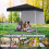 Pop-Up Pavilion 3x3m, vedenpitävä, aurinkosuoja, musta 2