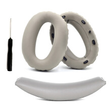 Ersatz-Ohrpolster und Kopfband-Set kompatibel mit Sony WH-1000XM2 / MDR-1000X - Reparaturteile Gold