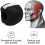 Jawline exerciser kæbetræner silikone Sort   3 Pack 3