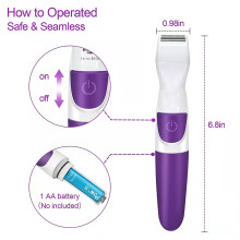 Bikini Styler Kit, scheerapparaat voor vrouwen met trimmerkop en foliescheerkop, handig voor een date en op reis.