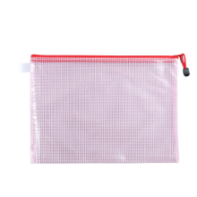 A5 Dokumententaschen, Kunststofftaschen mit Reißverschluss 12er-Pack Red