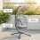 Hortus Hortus Hanging Egg Chair With Cushions And Stand 5