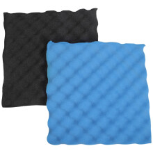 6 Packungen Schwarz + Blau / Holz Kohle Eier Box Schaum Stoff Akustik Ziegel Platte Schall Isolierung Schall Schutz Schaum Füllung Schall