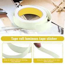 30ft Luminous Tape Roll Glow in The Dark Photoluminescent Tape Sticker for Glow Party, Stairs, Steps, Emergency Markers, Removable, Waterproof