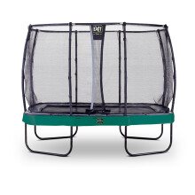 EXIT Elegant Premium Trampoline 7x12ft with Deluxe Safety Net – Green