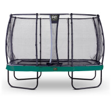 EXIT Elegant Premium Trampoline 8x14ft with Deluxe Safety Net – Green