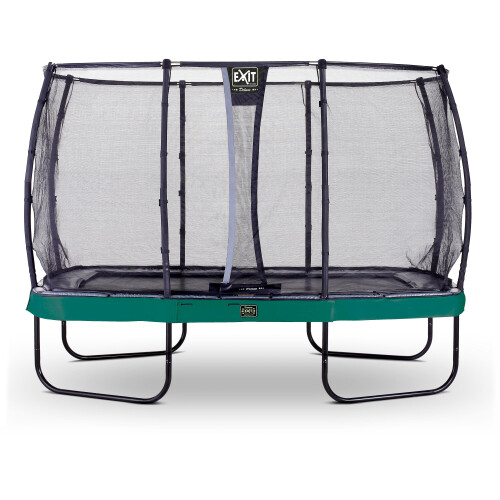 EXIT TOYS EXIT Elegant Premium Trampoline 8x14ft with Deluxe Safety Net – Green