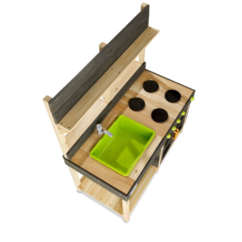 EXIT TOYS EXIT Yummy 200 Wooden Mud Kitchen – Natural 1