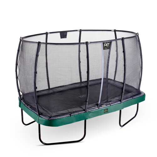 EXIT TOYS EXIT Elegant Premium Trampoline 8x14ft with Deluxe Safety Net – Green 2
