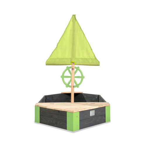 EXIT TOYS EXIT Aksent Wooden Sandpit Boat 190x90cm 1